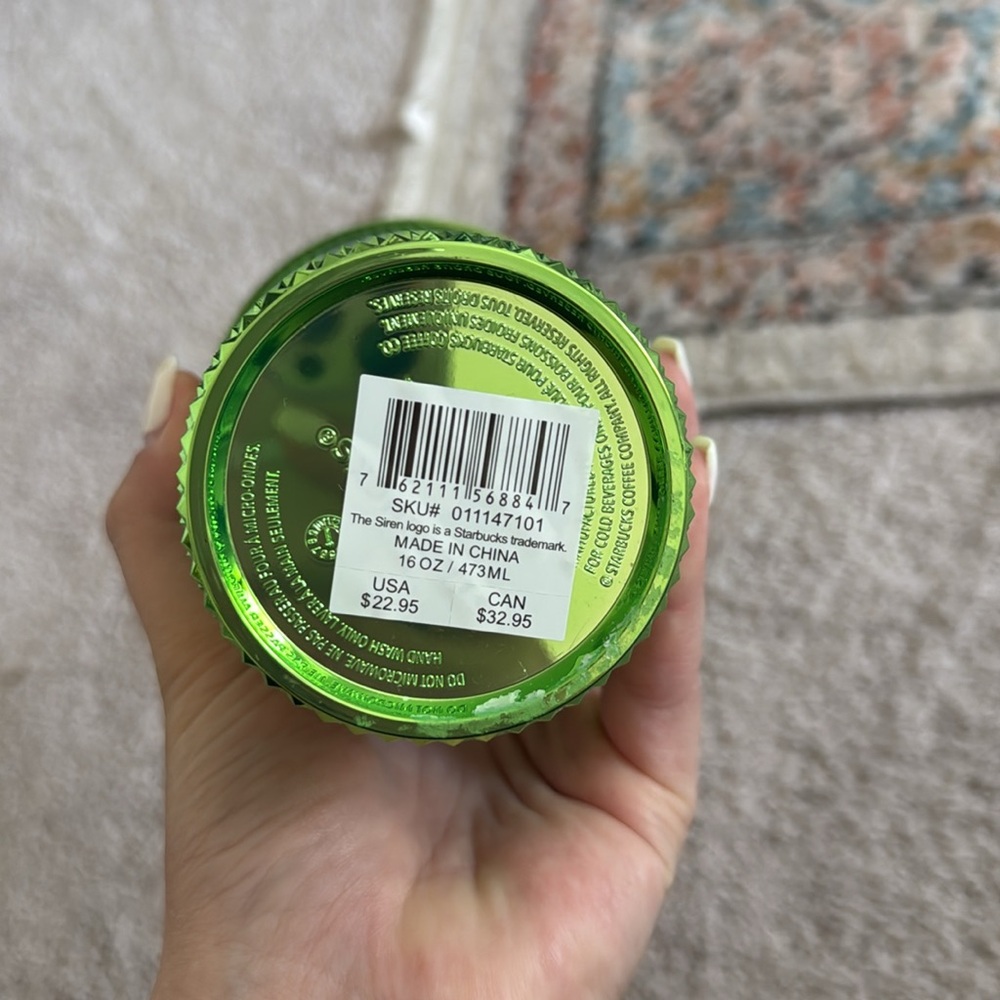 NEW- Starbucks Studded Green Grande Drink Tumbler - Picture 6 of 7